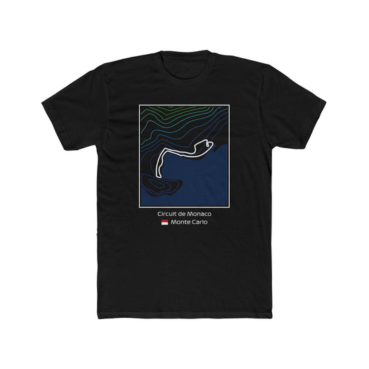 Formula 1 Topographical Shirt - Circuit de Monaco - DTG Print