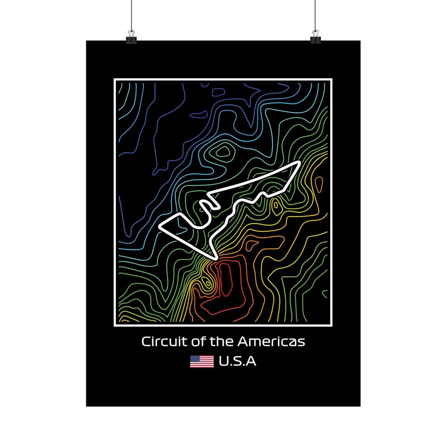 Circuit of the Americas Matte Vertical Poster - Vibrant Wall Art